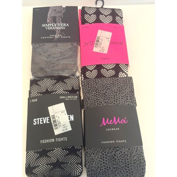 Variety of 8 Fashion Stockings and Socks, New with tags in Medium Sizes. - Picture 1 of 11